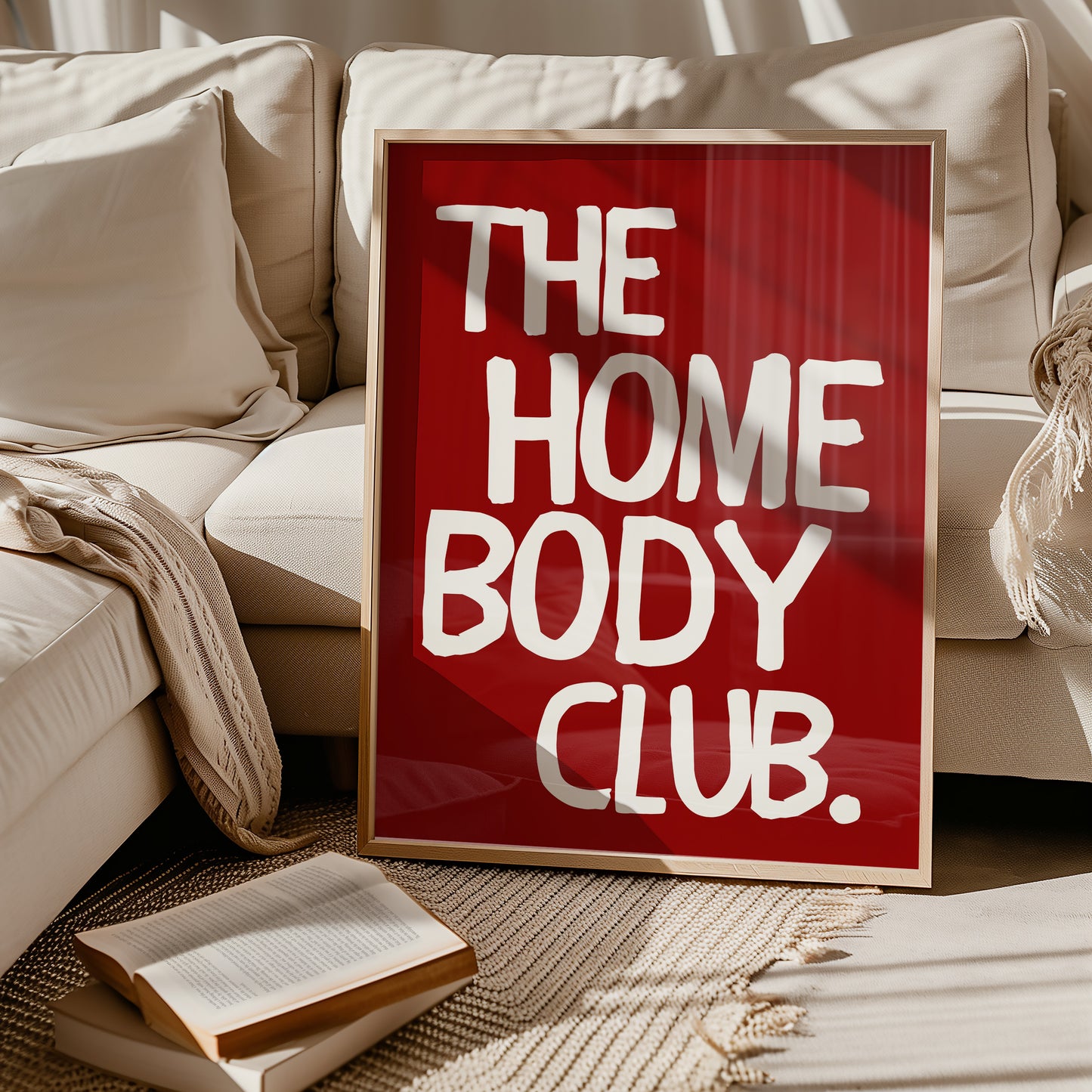 The Homebody Club Bold Print - Red
