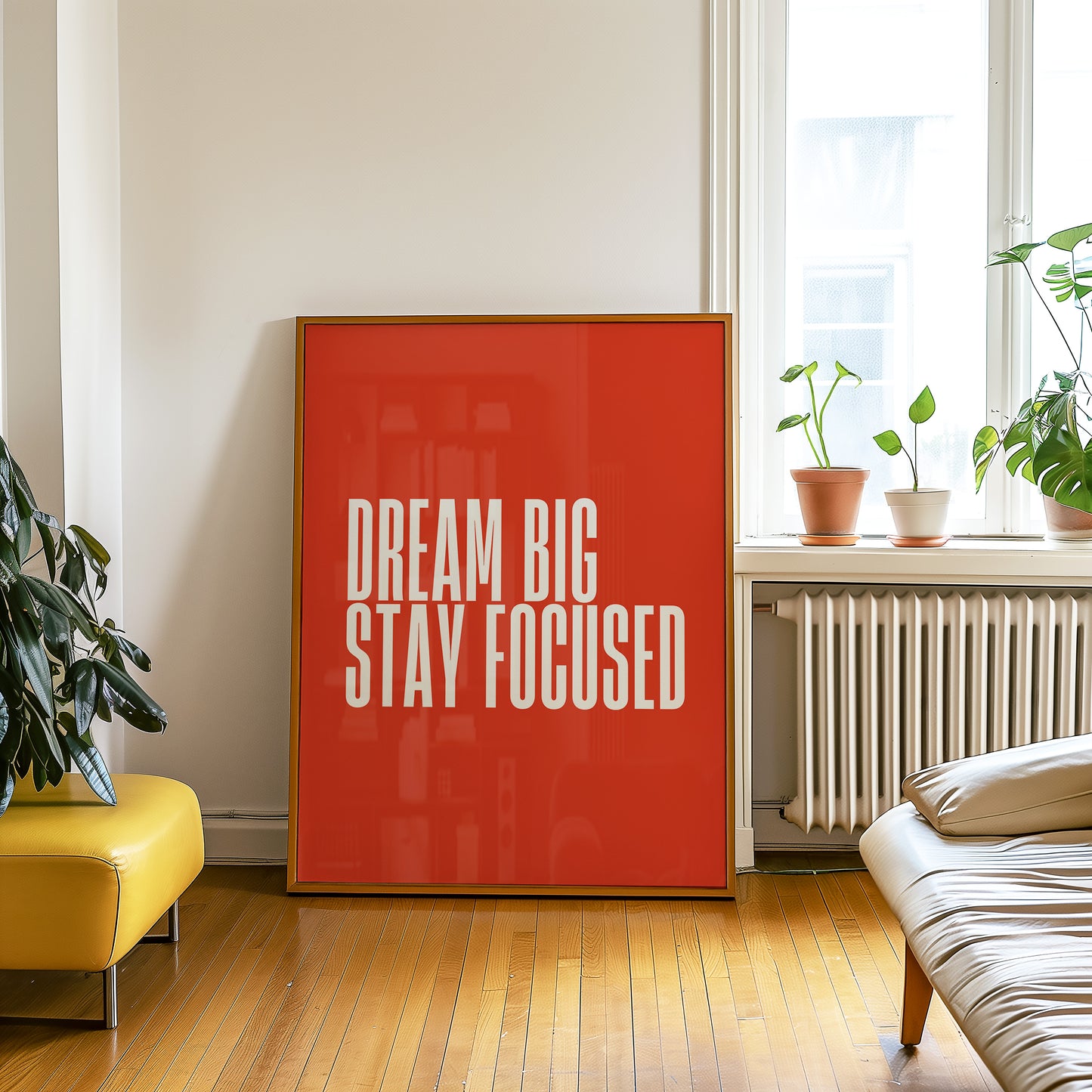 Dream Big Print - Bright Red