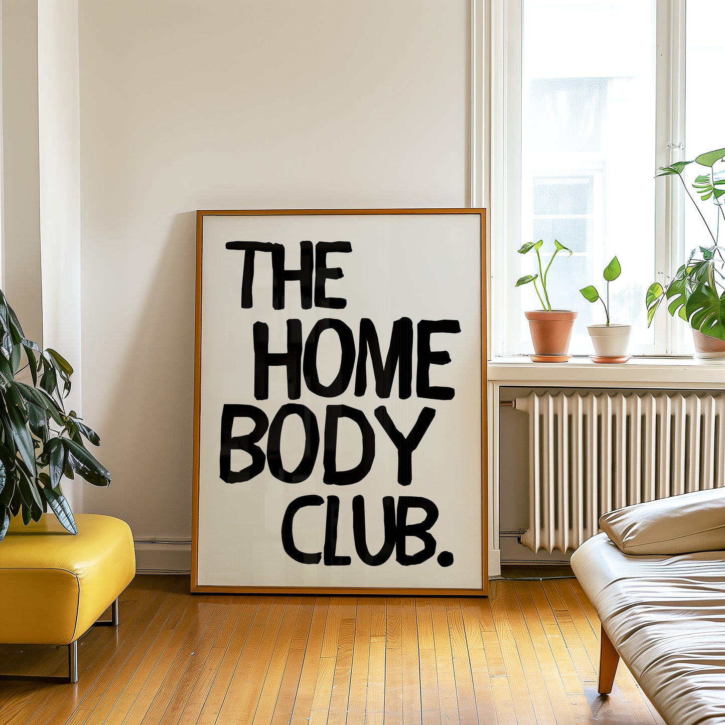 The Homebody Club Bold Print - White