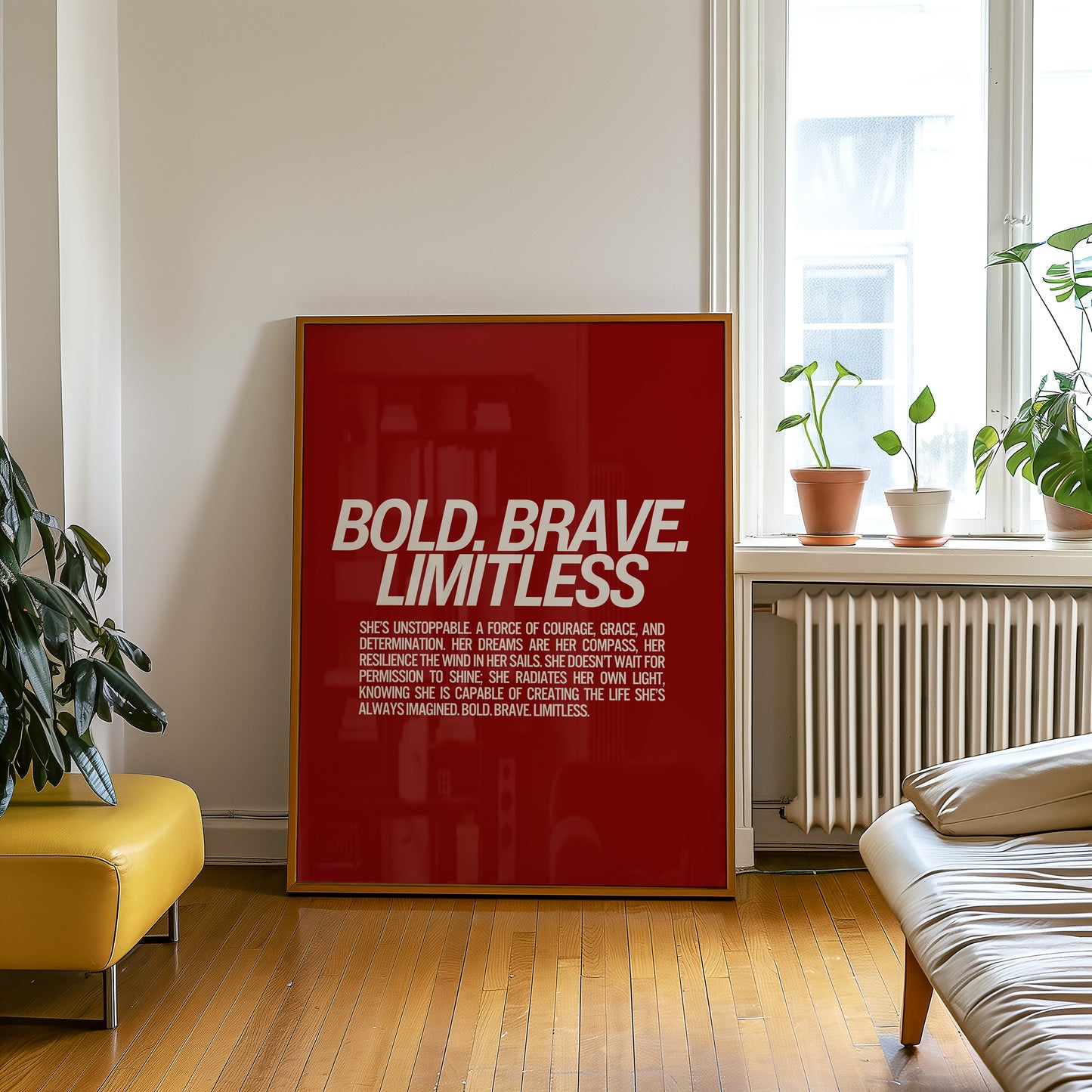 Bold Brave Limitless Print - Red
