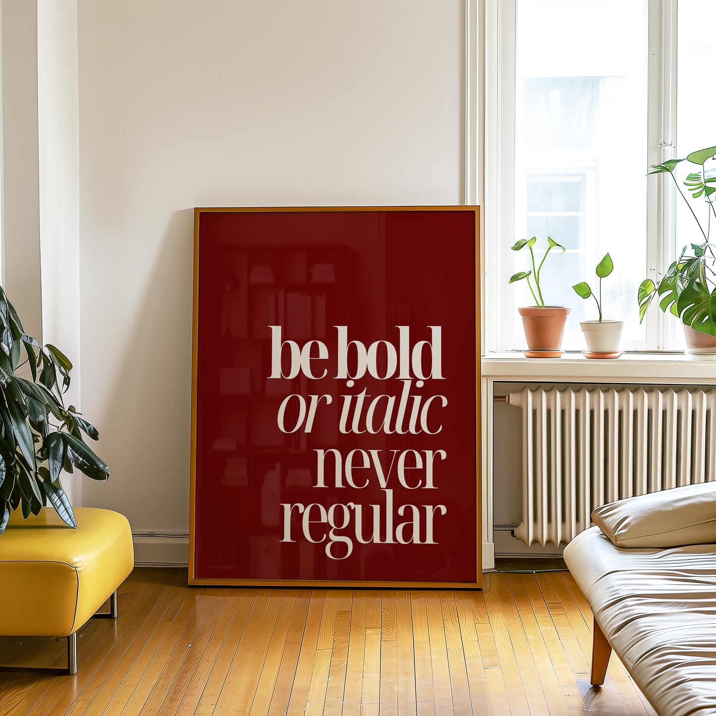 Bold or Italic Print - Red
