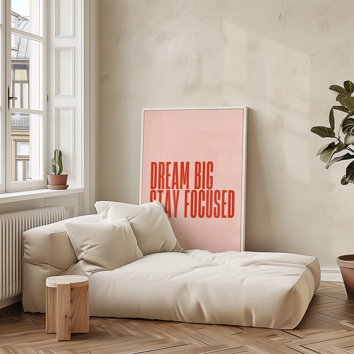 Dream Big Print - Red Salmon