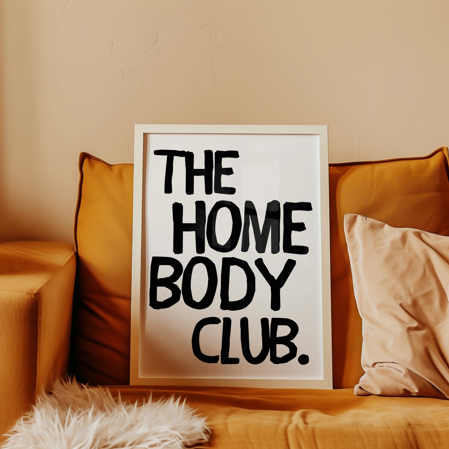 The Homebody Club Bold Print - White