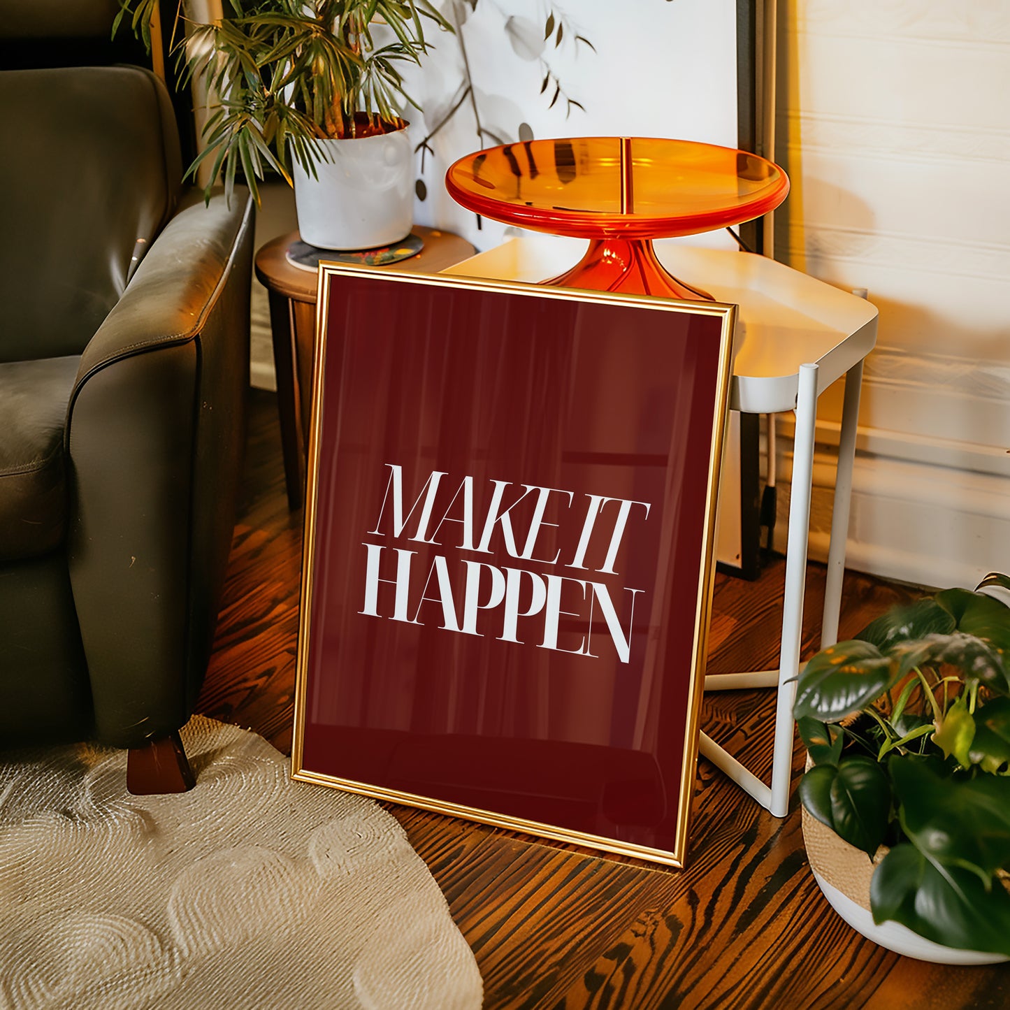 Make It Happen Print - Red