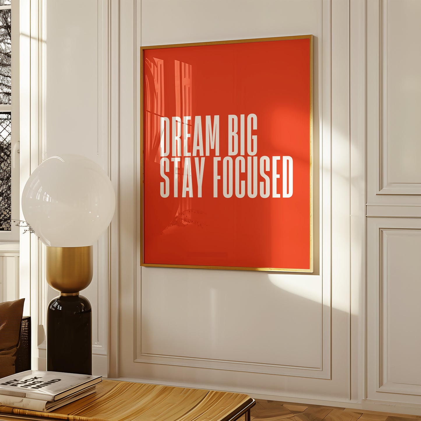 Dream Big Print - Bright Red