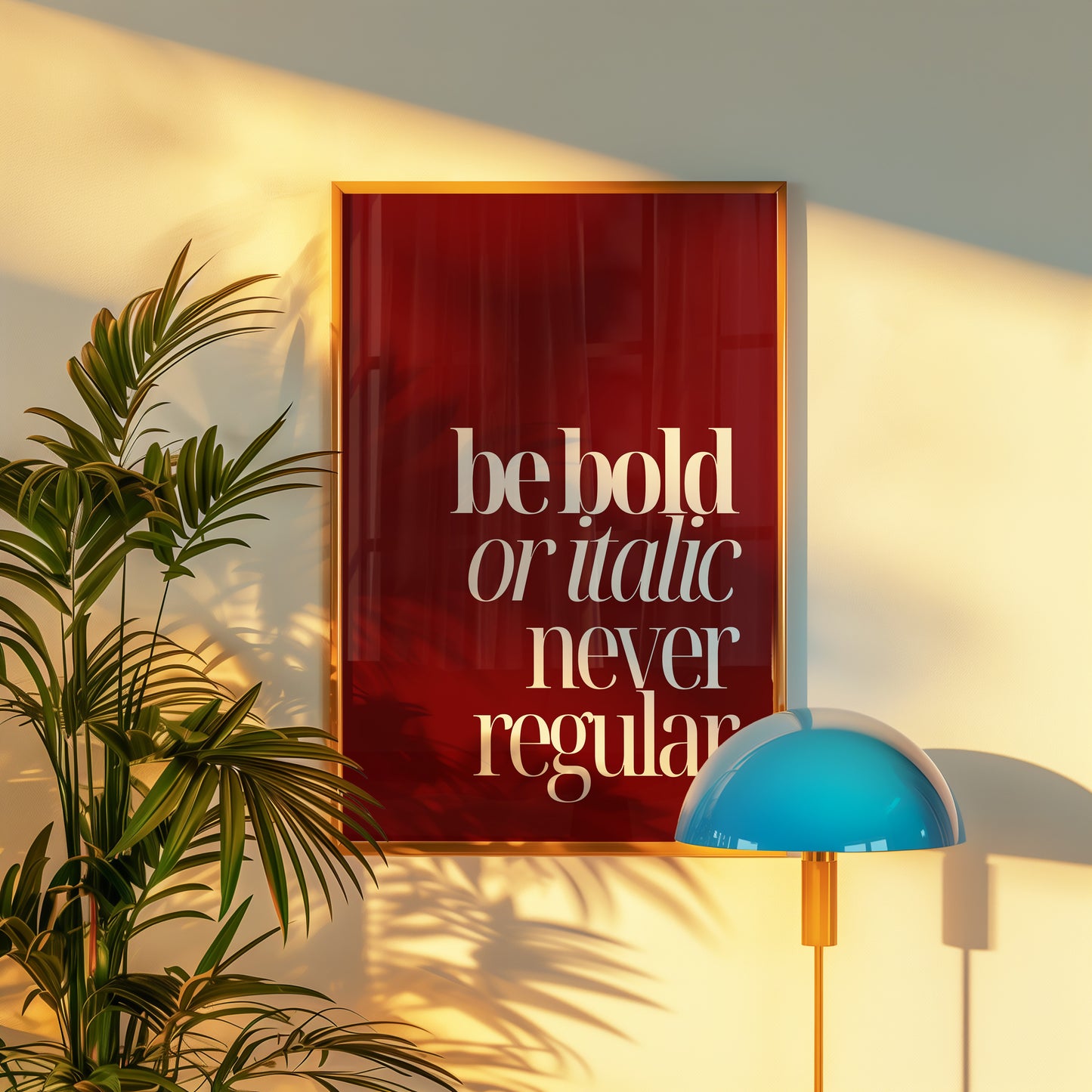 Bold or Italic Print - Red