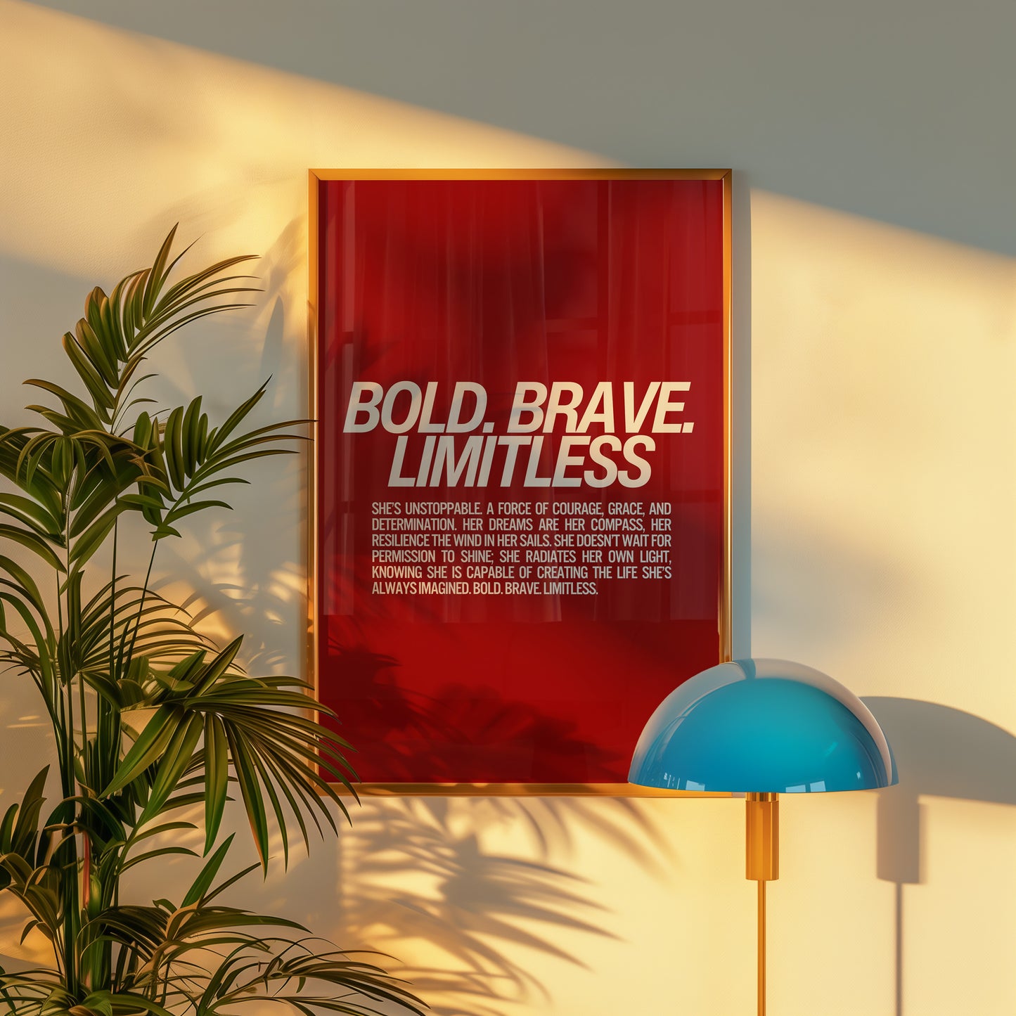 Bold Brave Limitless Print - Red