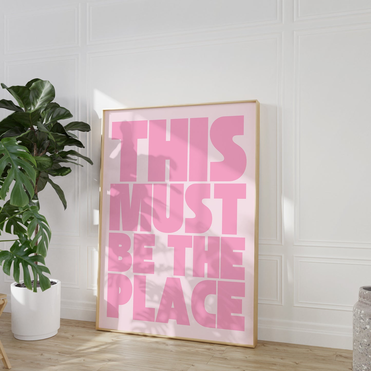 This Must Be The Place Print - Pink