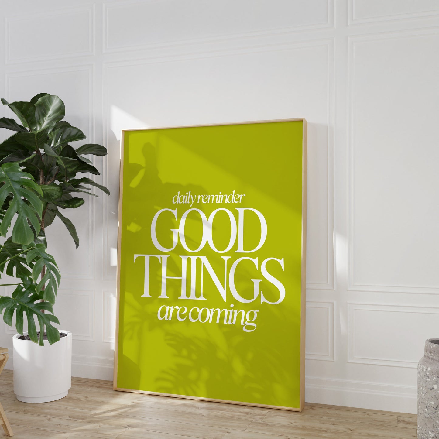 Good Things Print - Bright Olive