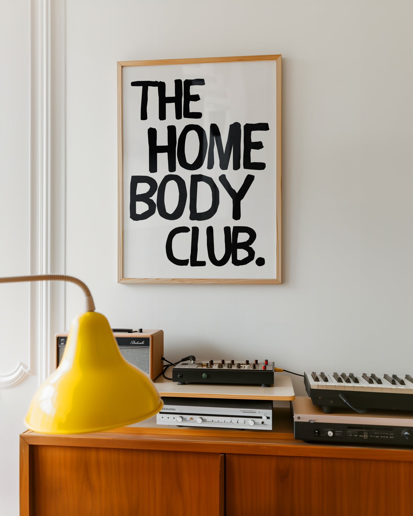 The Homebody Club Bold Print - White