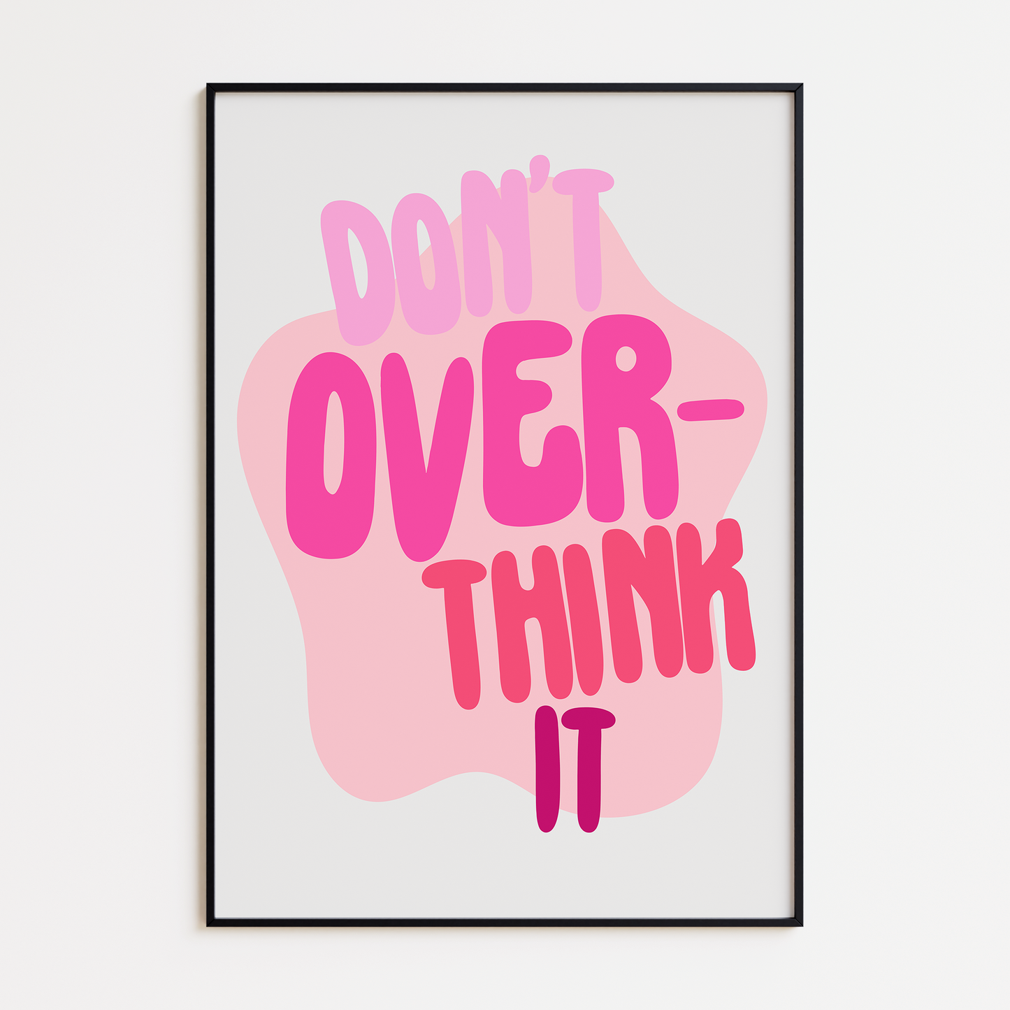 Don't Overthink It Print