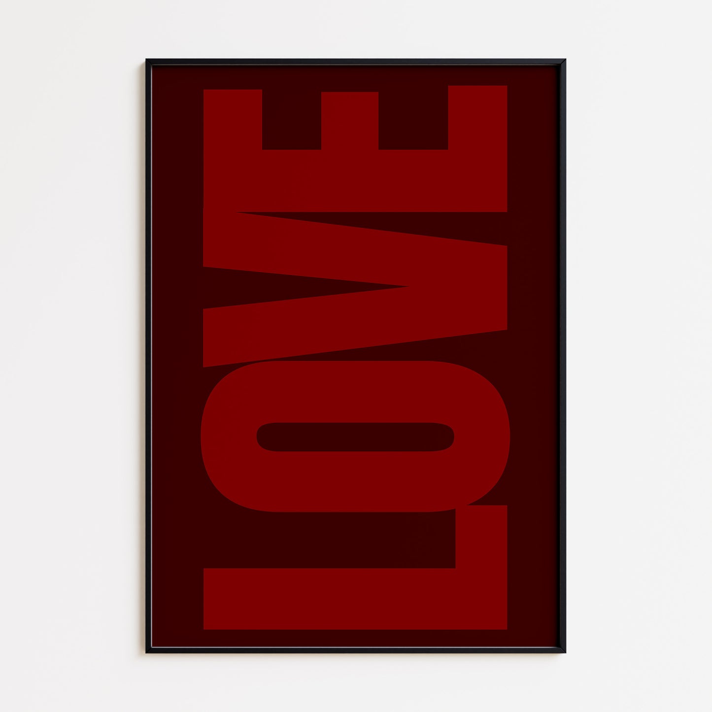Love Bold Print - Red