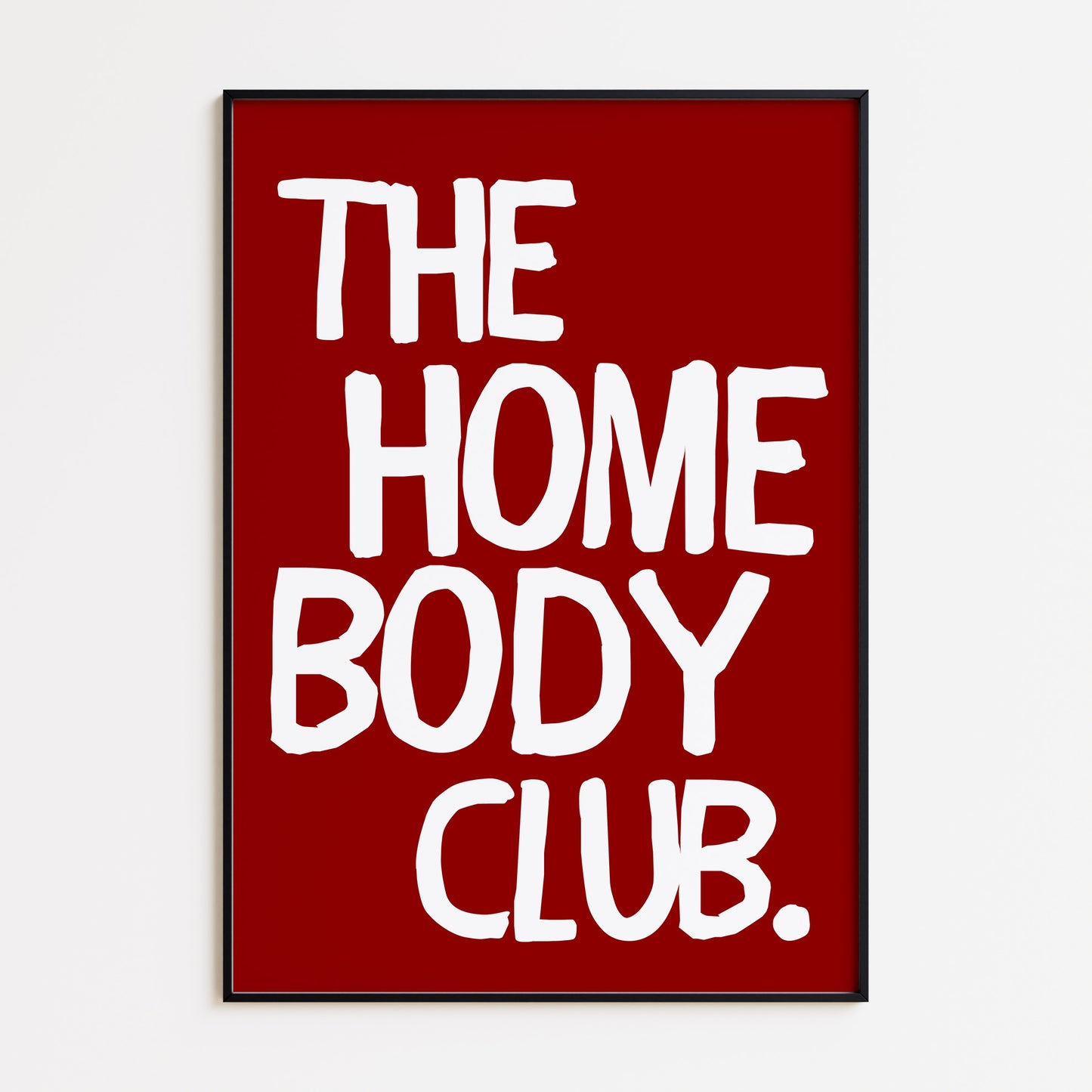 The Homebody Club Bold Print - Red