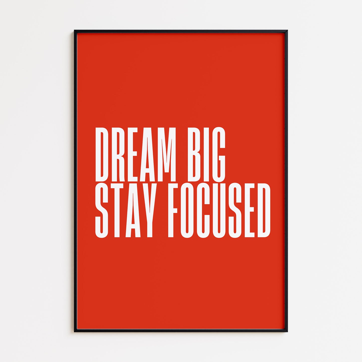 Dream Big Print - Bright Red