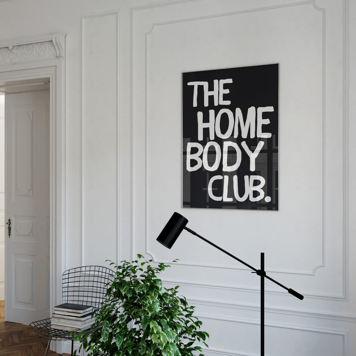 The Homebody Club Bold Print - Black