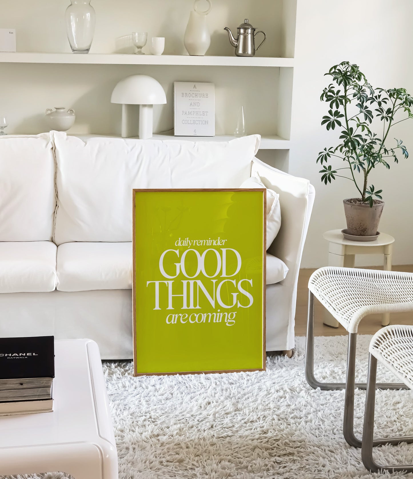 Good Things Print - Bright Olive