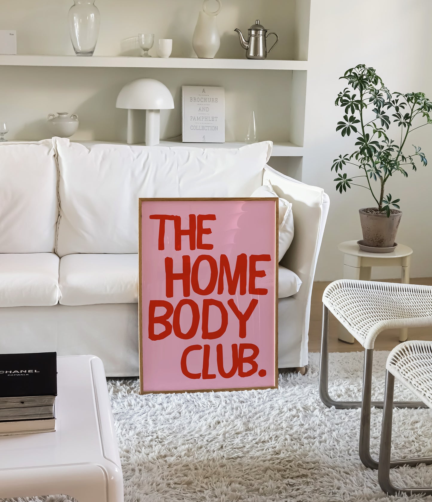 The Homebody Club Bold Print - Pink Red