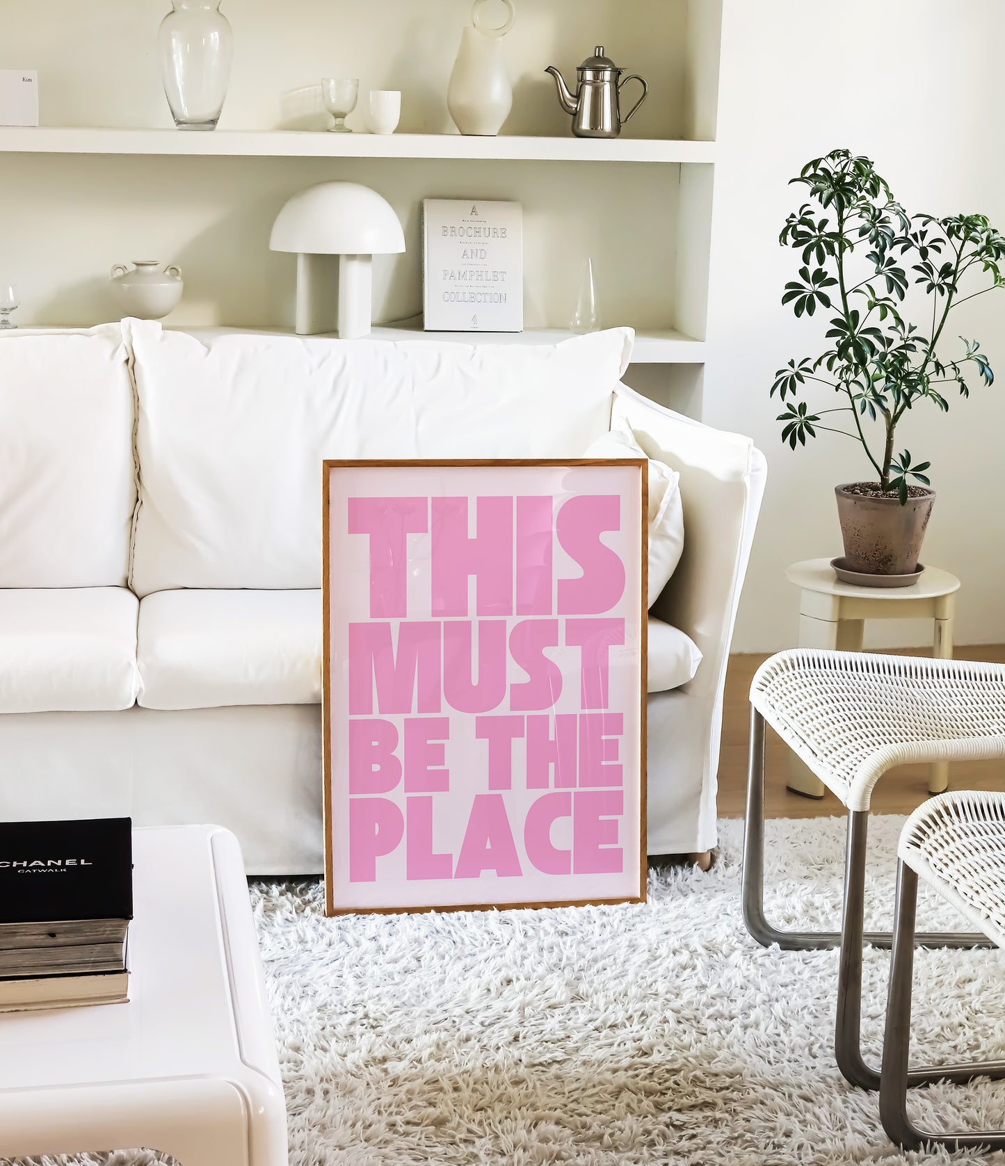 This Must Be The Place Print - Pink