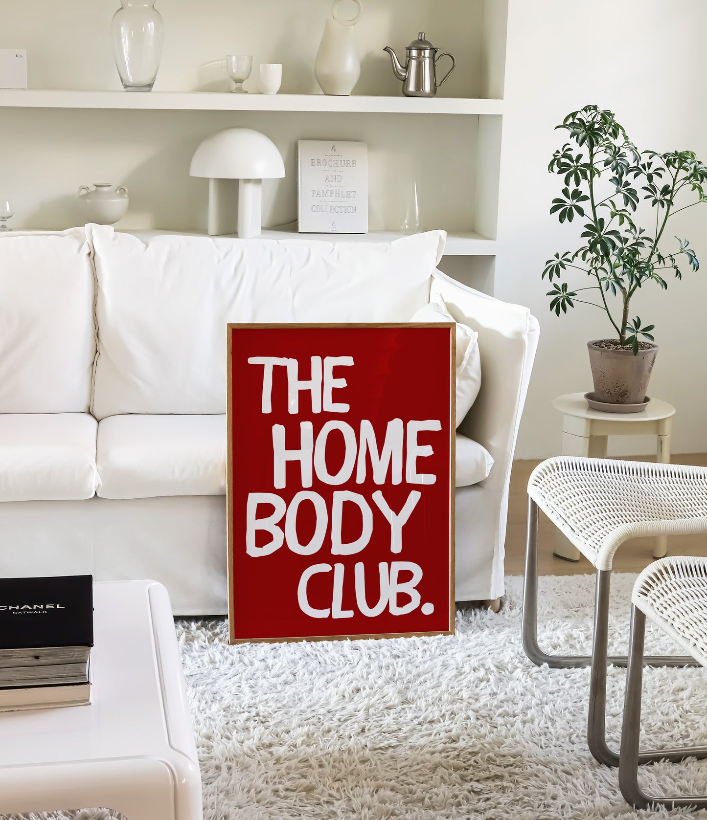 The Homebody Club Bold Print - Red