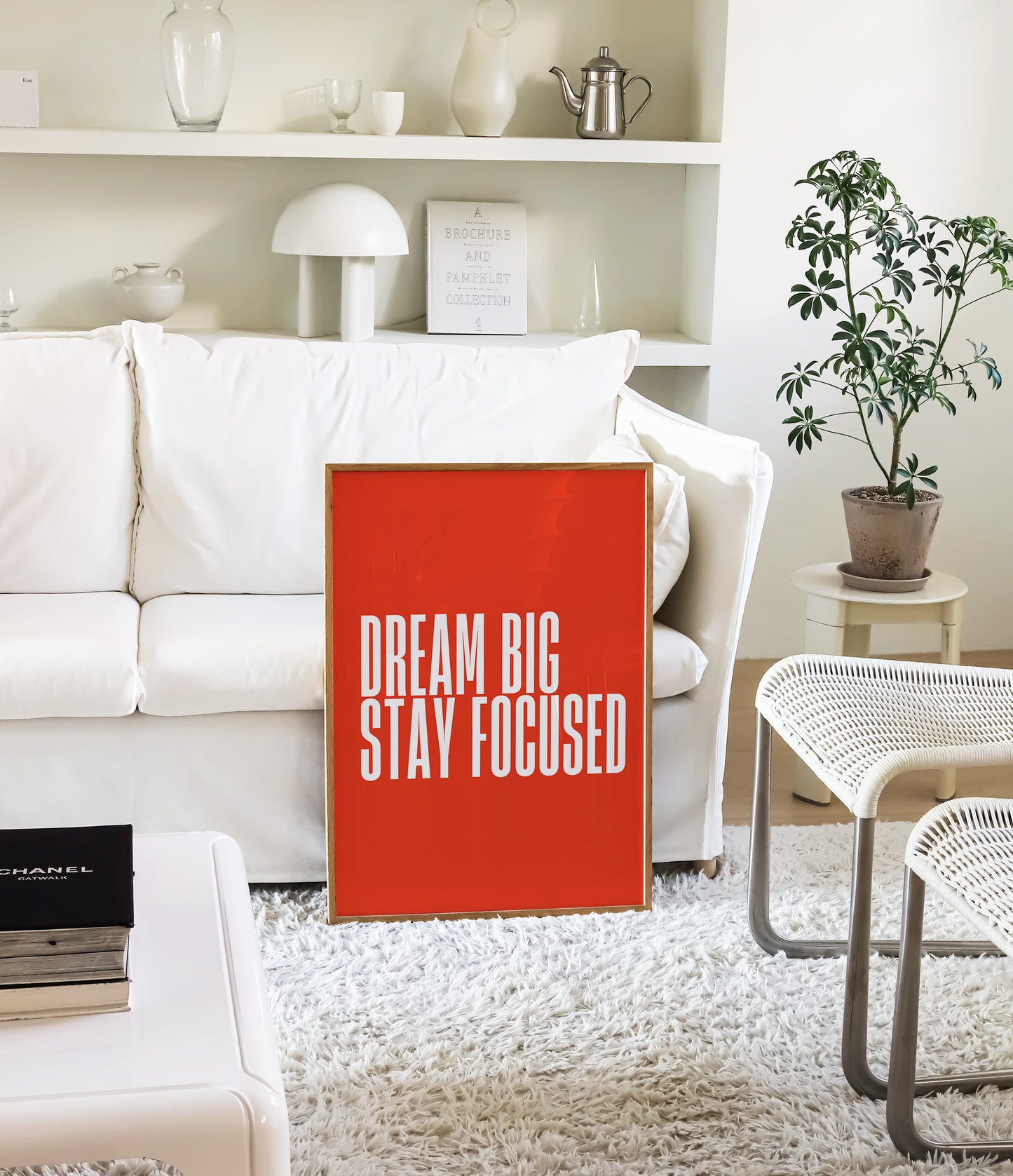 Dream Big Print - Bright Red