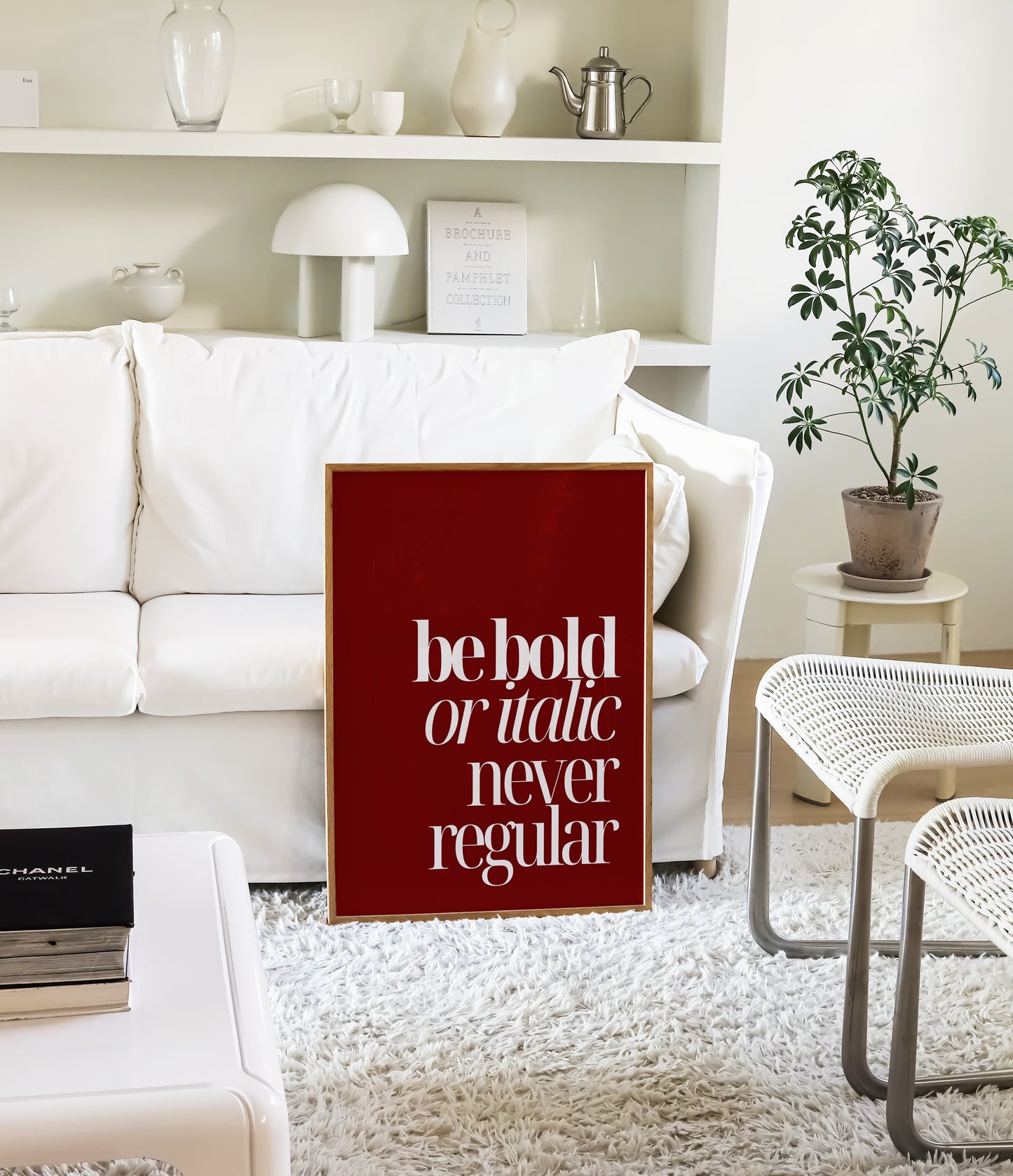 Bold or Italic Print - Red