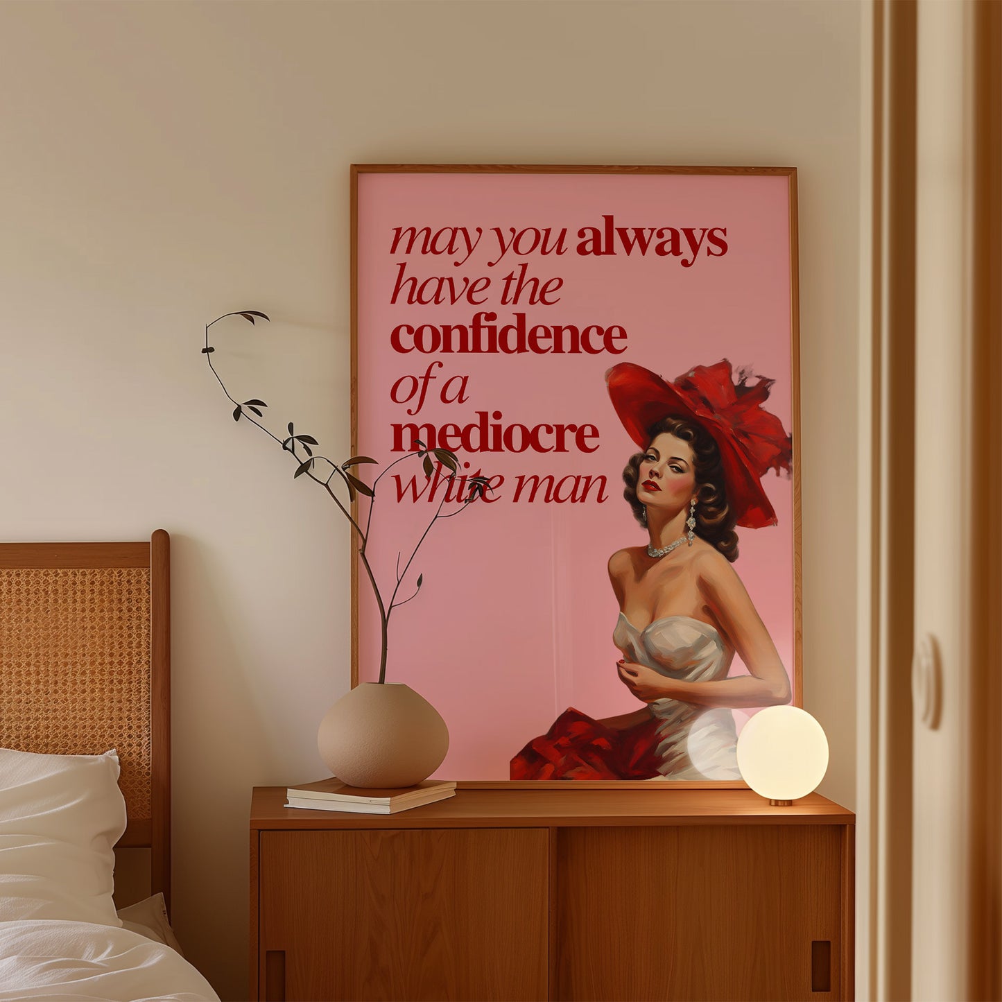 MEDIOCRE WHITE MAN - PINK RED
