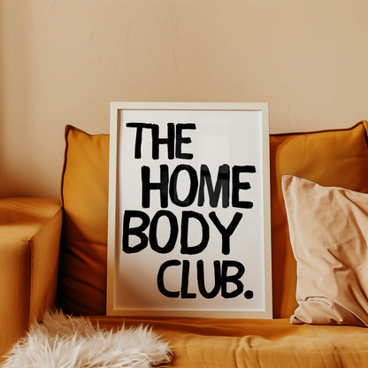 The Homebody Club Bold Print - White