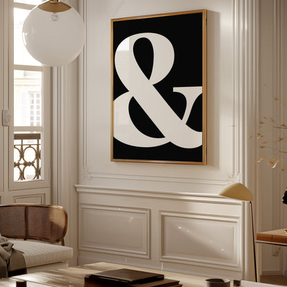 AMPERSAND PRINT - BLACK