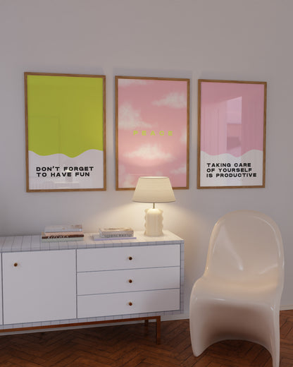 Don't Forget To Have Fun Print - Lime