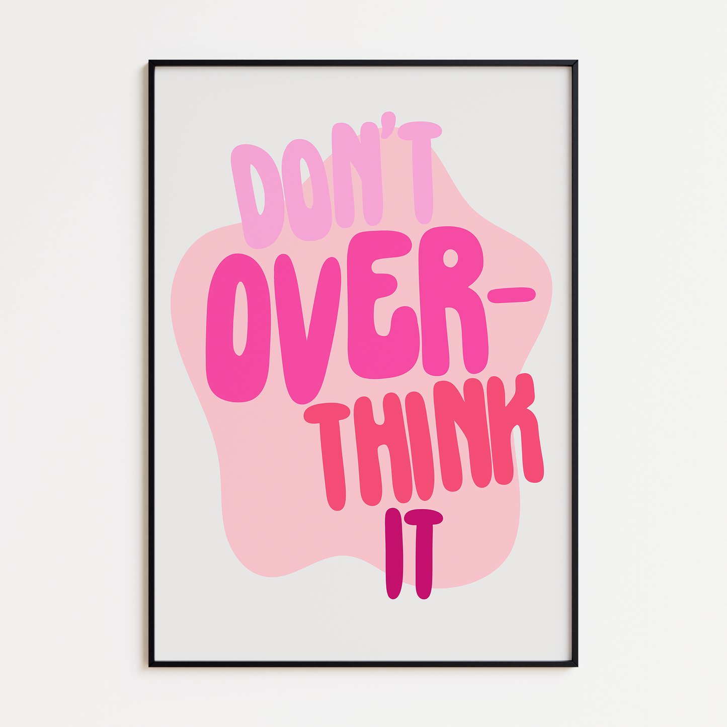 DON'T OVER THINK IT