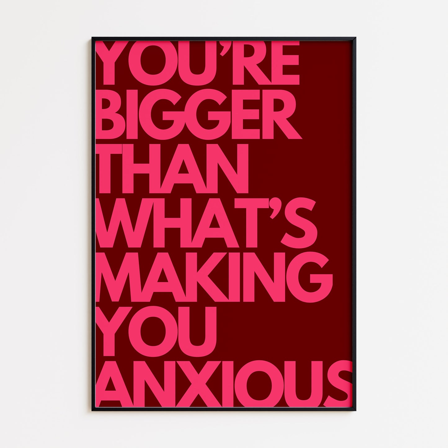 Bigger Than Print - Pink Red