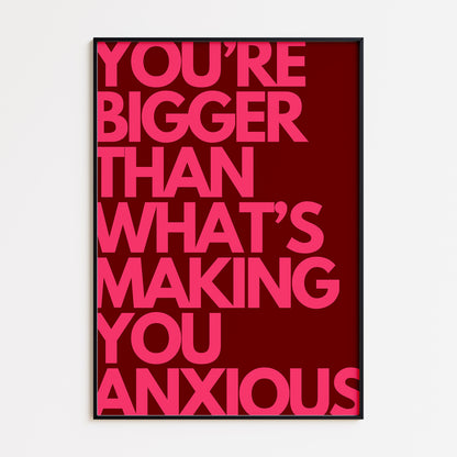 Bigger Than Print - Pink Red
