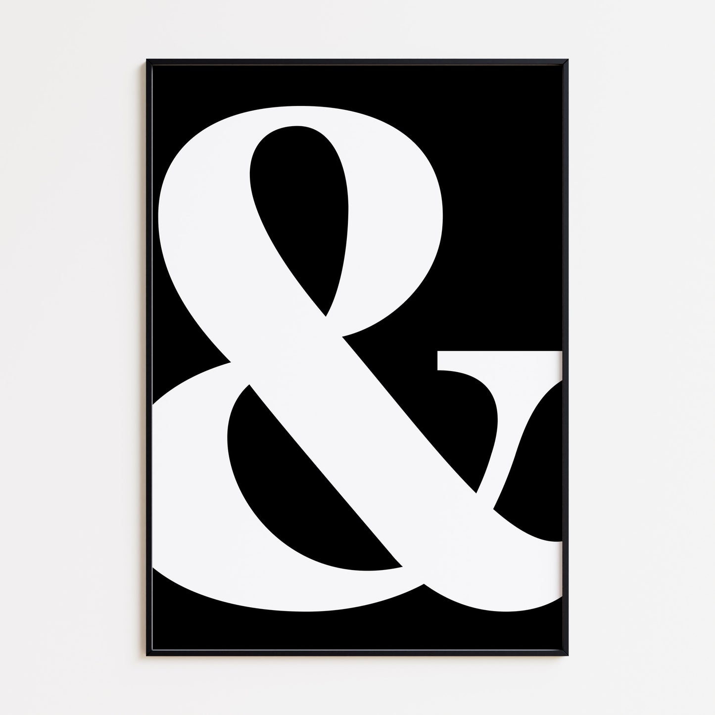 AMPERSAND PRINT - BLACK