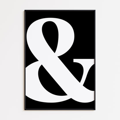 AMPERSAND PRINT - BLACK