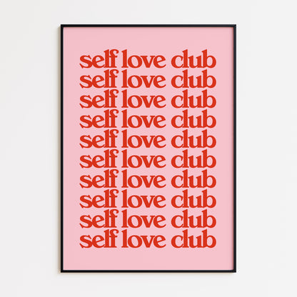 SELF LOVE CLUB - PINK RED