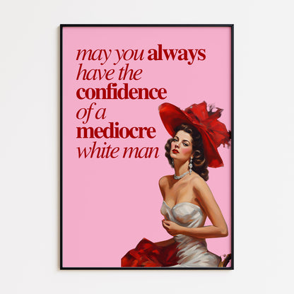 MEDIOCRE WHITE MAN - PINK RED