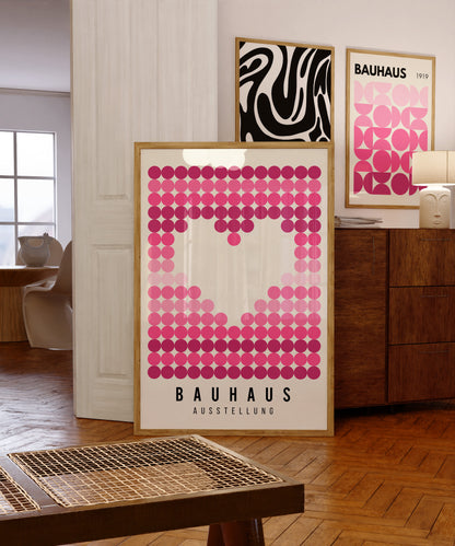 BAUHAUS PINK HEART