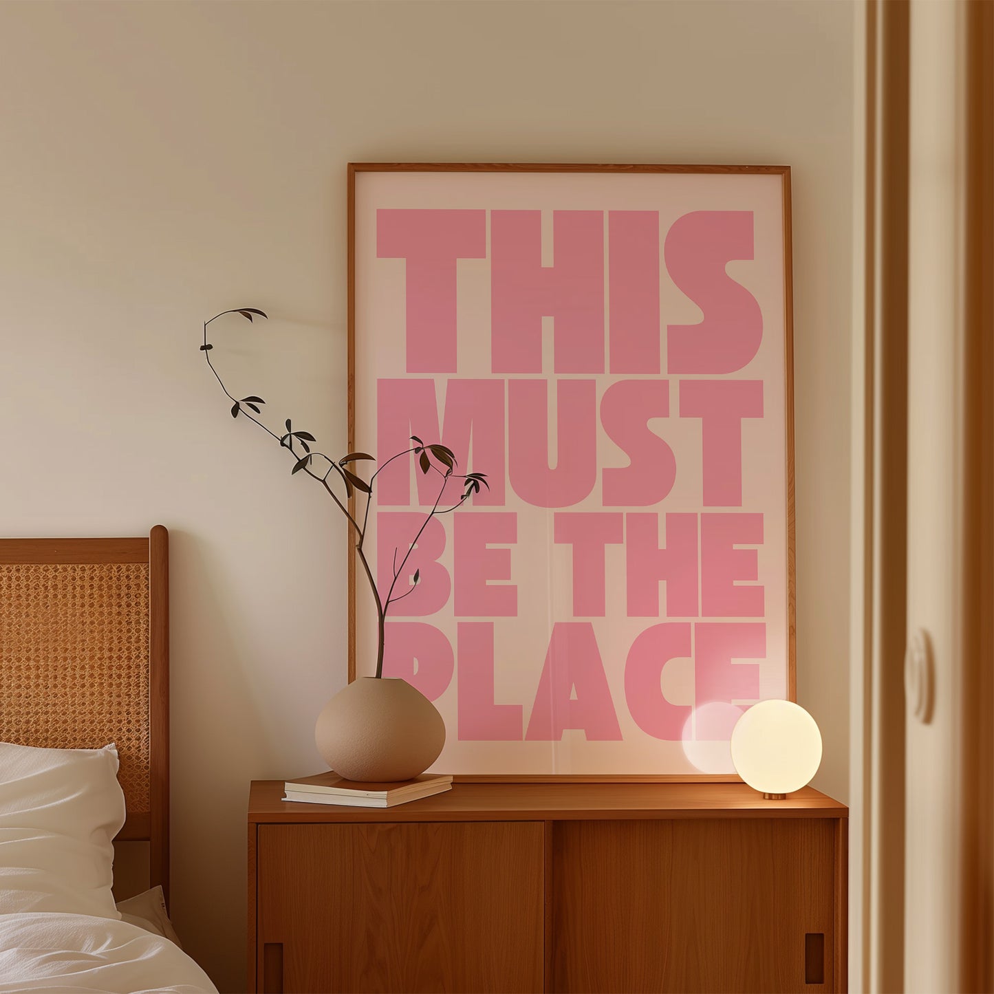 This Must Be The Place Print - Pink